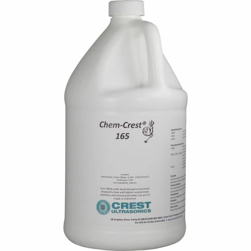 New ๐ฏ Crest Ultrasonics Chem Crest 165 Citric Acid Wash Solution - 4 x 1 Gallon Bottle - Crest Ultrasonic 700165C ๐