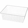 Buy 🔔 Marlin Steel Wire Tote Basket - White 18-1/4"L x 17"W x 7-3/16"H Plain Steel Price Each for Qty 1-4 ⭐