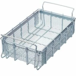 Brand new 🧨 Marlin Steel Material Handling Basket 16"L x 10"W x 3-15/16"H - 0.25" Wire - Plain Steel ❤️