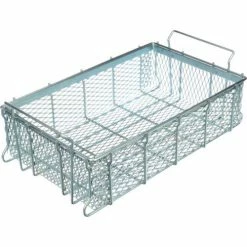 Hot Sale ⌛ Marlin Steel Material Handling Basket 21"L x 13-1/4"W x 5-7/16"H Plain Steel - Price Each for Qty 5+ ⭐