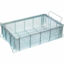 Best Pirce 👏 Marlin Steel Material Handling Basket 21"L x 13-1/4"W x 5-7/16"H - 0.25" Wire - Stainless Steel 🔥