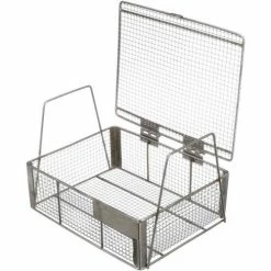 Cheapest 🧨 Marlin Steel Small Parts Wire Basket 4 Openings / Inch 9x7x3 Stainless Steel Price Each for Qty 5+ ⭐