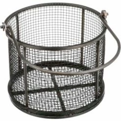 Cheap ❤️ Marlin Steel Round Wire Basket 8-5/8"Dia. x 6-5/8"H 0.25" Wire - Plain Steel - Price Each for Qty 5+ 🧨