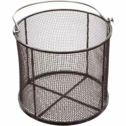 Budget 😉 Marlin Steel Round Wire Basket 12-5/8"Dia. x 10-5/8"H 0.25" Wire Plain Steel Price Each for Qty 1-4 💯