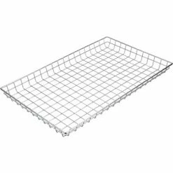 Flash Sale 🌟 Marlin Steel Plain Steel Chrome Plated Wire Nesting Basket 26"L x 16"W x 2"H, Qty 5+ 💯