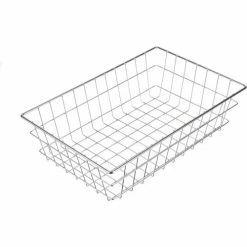Cheap 💯 Marlin Steel Plain Steel Chrome Plated Display Basket 20"L x 14"W x 5"H Qty 1-4 😀
