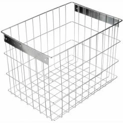 Best Sale ⭐ Marlin Steel Basket Electropolished Stainless 16-1/2"L x 11-3/4"W x 12-1/4"H Price Each for Qty 5+ ✨