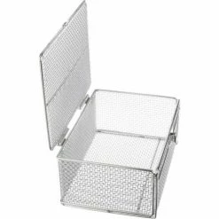 Best reviews of 😀 Marlin Steel Basket With Lid 14"L x 10"W x 6"H 0.25" Wire - Stainless Steel - Price Each for Qty 5+ 🔔