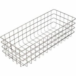 Brand new ⭐ Marlin Steel 316 Wire Basket 20-1/4"L x 8-1/8"W x 6"H - Stainless Steel - Price Each for Qty 5+ 😀