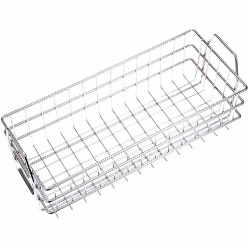 Hot Sale 🤩 Marlin Steel Chrome Plated Basket 18-1/2"L x 7-1/2"W x 5-1/2"H Plain Steel - Price Each for Qty 5+ ⭐