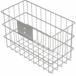 Best Pirce 👍 Marlin Steel Wire Mounting Mesh Basket 14"L x 7"W x 9"H Plain Steel Price Each for Qty 5+ 🛒