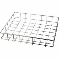 Wholesale 🌟 Marlin Steel Wire Mesh Basket 23"L x 19"W x 4-1/4"H Plain Steel, Nickel, Price Each for Qty 1-4 🔥