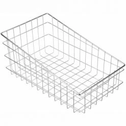 Best Sale ⌛ Marlin Steel Slanted Basket Chrome Plated Steel 24"L x 16"W x 13-7/8"H Price Each for Qty 5+ 🔥