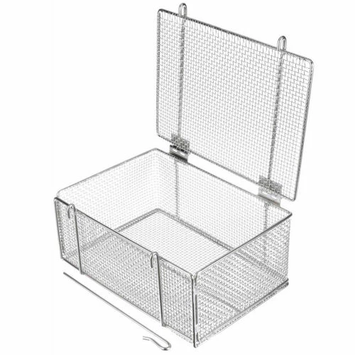 Best deal ๐ Marlin Steel Basket w/ Lid Electropolish Stainless Steel 14"L x 10"W x 6-5/8"H Price Each for Qty 5+ ๐