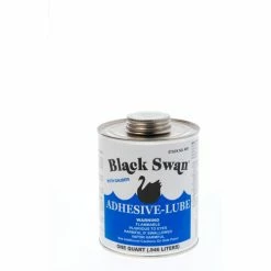 Wholesale 🤩 Black Swan Adhesive-Lube, w/Jumbo Dauber in Cap, 1 Qt. - Pkg Qty 12 🎉