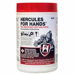 Best deal 🌟 Hercules 45333 Hercules For Hands - Pre-Moistened Towels 70 Towels Per Tub 12" x 10" - Pkg Qty 6 👍